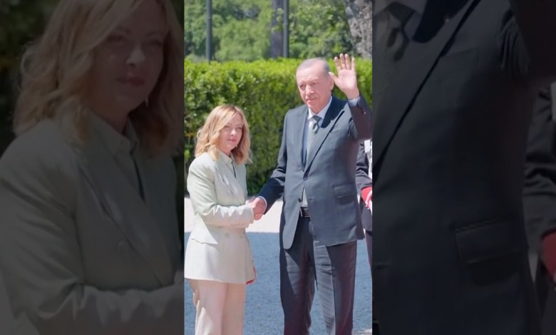 Italy’s Meloni Meets Turkey’s Erdogan in Rome Italy’s Meloni Meets Turkey’s Erdogan in Rome