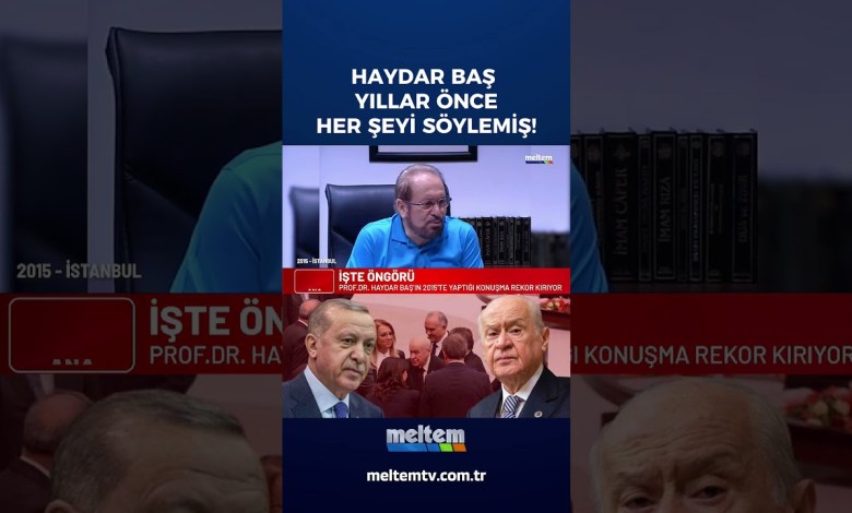 Haydar Baş’ın eski konuşması izlenme rekoru kırdı! Yıllar önce her şeyi söylemiş! Haydar Baş’ın eski konuşması izlenme rekoru kırdı! Yıllar önce her şeyi söylemiş!