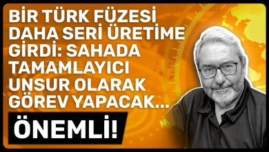 BİR TÜRK FÜZESİ DAHA SERİ ÜRETİME GİRDİ: SAHADA TAMAMLAYICI UNSUR OLARAK GÖREV YAPACAK… ÖNEMLİ! BİR TÜRK FÜZESİ DAHA SERİ ÜRETİME GİRDİ: SAHADA TAMAMLAYICI UNSUR OLARAK GÖREV YAPACAK… ÖNEMLİ!