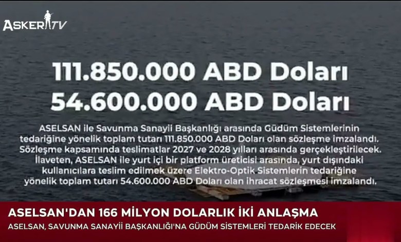 ASELSAN’dan 111,85 Milyon Dolarlık Yeni Savunma Sözleşmesi ASELSAN’dan 111,85 Milyon Dolarlık Yeni Savunma Sözleşmesi
