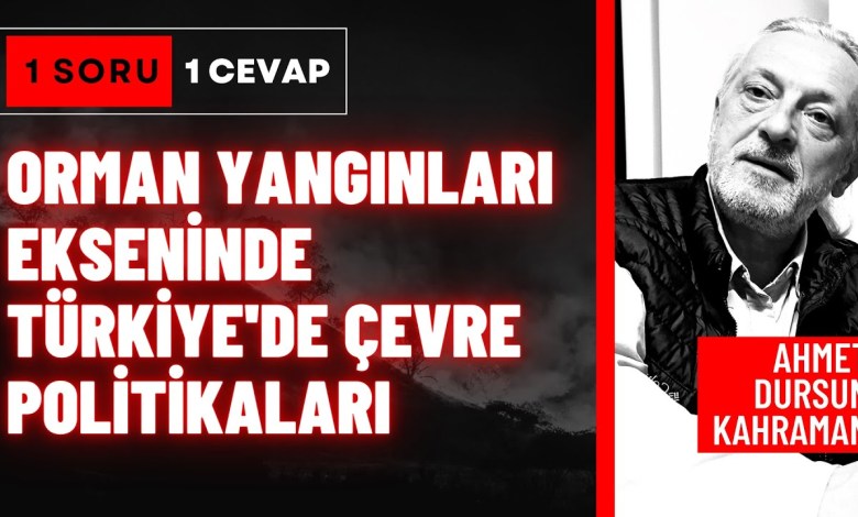1 Soru 1 Cevap | Orman yangınları ekseninde Türkiye’de çevre politikaları | Ahmet Dursun Kahraman 1 Soru 1 Cevap | Orman yangınları ekseninde Türkiye’de çevre politikaları | Ahmet Dursun Kahraman