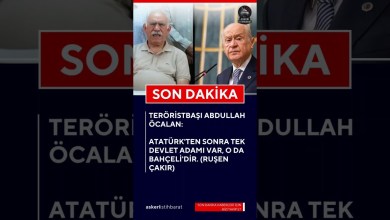 Teröristbaşı Öcalan: Atatürk’ten sonra tek devlet adamı var, o da Bahçeli’dir. #Keşfet #Türkiye Teröristbaşı Öcalan: Atatürk’ten sonra tek devlet adamı var, o da Bahçeli’dir. #Keşfet #Türkiye