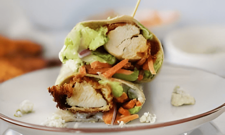 Honey Buffalo Chicken Wrap homemade recipe Honey Buffalo Chicken Wrap homemade recipe