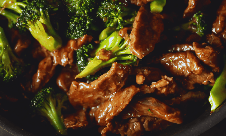 Beef and Broccoli dish with vibrant colors and fresh ingredients. Beef and Broccoli dish with vibrant colors and fresh ingredients.