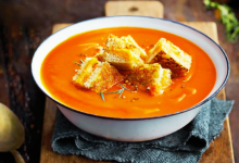Sheet Pan Soup with Grilled Cheese Croutons Sheet Pan Soup with Grilled Cheese Croutons