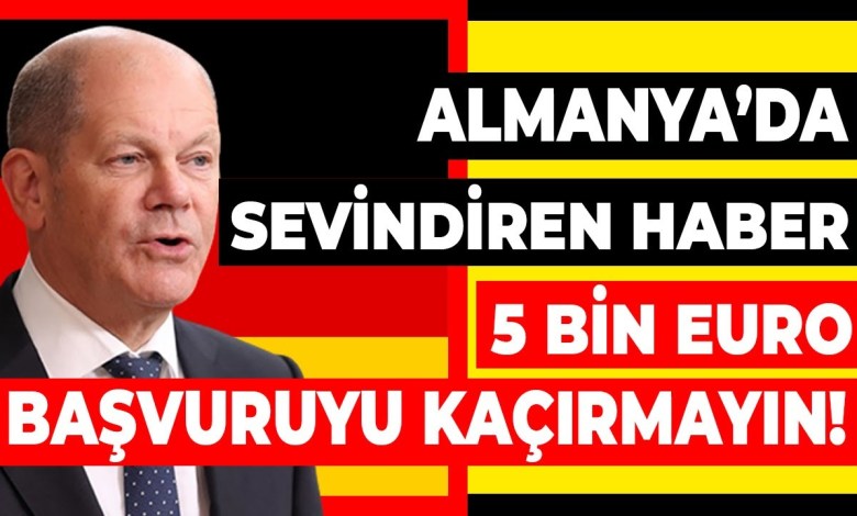 Almanya son dakika haberleri! 5 BİN EURO KİMLERE YARDIM VERİLECEK? Türkçe haberler @TurkceHaber Almanya son dakika haberleri! 5 BİN EURO KİMLERE YARDIM VERİLECEK? Türkçe haberler @TurkceHaber