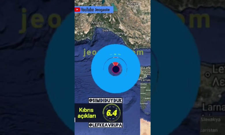 KKTC’de deprem! İşte Kıbrıs’ta yaşanan 6.4 şiddetindeki depremin tam olarak merkez üssü KKTC’de deprem! İşte Kıbrıs’ta yaşanan 6.4 şiddetindeki depremin tam olarak merkez üssü