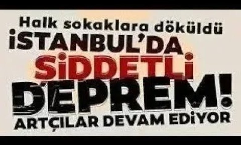 İSTANBUL’dan KÖTÜ Haber! Korkutan Şiddetli DEPREM! SON DAKİKA Açıklaması İSTANBUL’dan KÖTÜ Haber! Korkutan Şiddetli DEPREM! SON DAKİKA Açıklaması