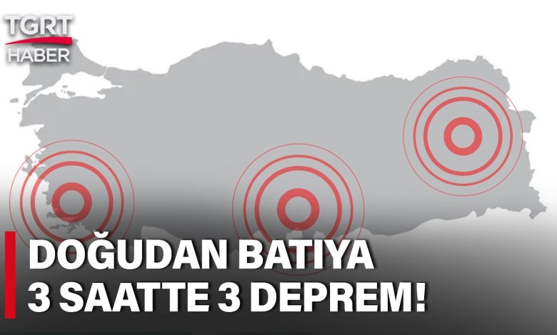 Türkiye Pazar Gününe Sarsılarak Uyandı! 3 Saat İçinde 3 Farklı Bölgede Deprem Oldu! Türkiye Pazar Gününe Sarsılarak Uyandı! 3 Saat İçinde 3 Farklı Bölgede Deprem Oldu!
