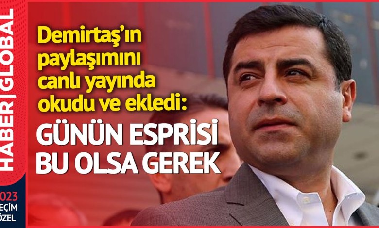 Nedim Şener Canlı Yayında Demirtaş’ın Seçim Paylaşımını Okudu: Günün Esprisi Bu Olsa Gerek Nedim Şener Canlı Yayında Demirtaş’ın Seçim Paylaşımını Okudu: Günün Esprisi Bu Olsa Gerek