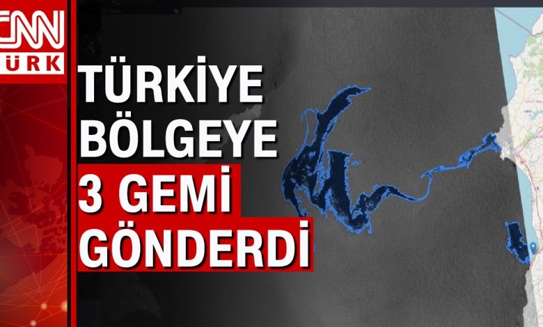 Suriye’den sızan petrol Akdeniz’e yayılıyor KKTC alarmda Suriye’den sızan petrol Akdeniz’e yayılıyor KKTC alarmda