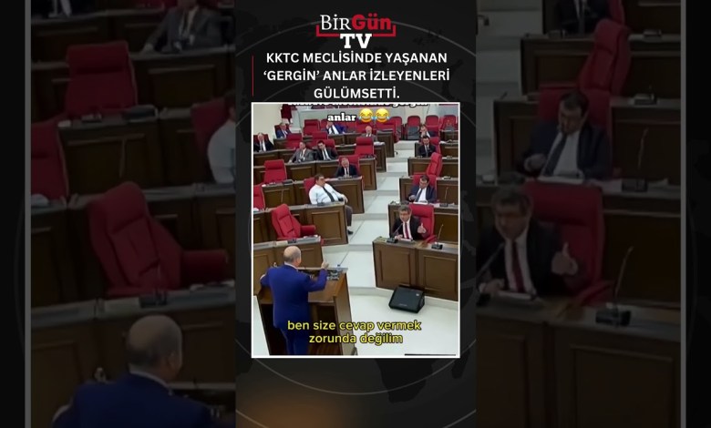 KKTC meclisinde yaşanan ‘gergin’ anlar izleyenleri gülümsetti. KKTC meclisinde yaşanan ‘gergin’ anlar izleyenleri gülümsetti.