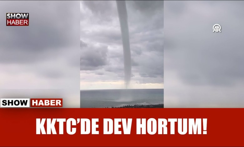 KKTC’de İskele kenti açıklarında dev hortum oluştu KKTC’de İskele kenti açıklarında dev hortum oluştu