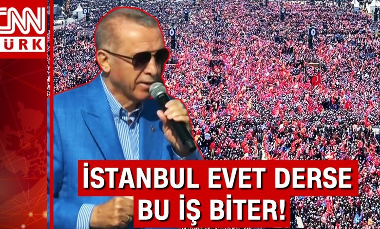 AK Parti “Büyük İstanbul Mitingi” Cumhurbaşkanı Erdoğan: “Boğazın altından 3. tüneli inşa edeceğiz” AK Parti “Büyük İstanbul Mitingi” Cumhurbaşkanı Erdoğan: “Boğazın altından 3. tüneli inşa edeceğiz”