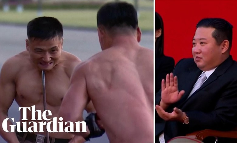 North Korean leader watches extreme martial arts performance North Korean leader watches extreme martial arts performance