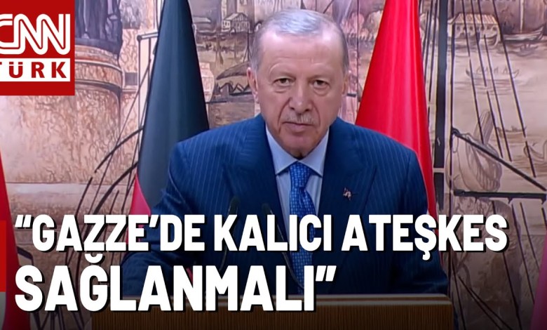 Erdogan and Scholz Spoke to the Press! Erdogan: “Peace Is Not Possible As Long As Massacres Continue” Erdogan and Scholz Spoke to the Press! Erdogan: “Peace Is Not Possible As Long As Massacres Continue”