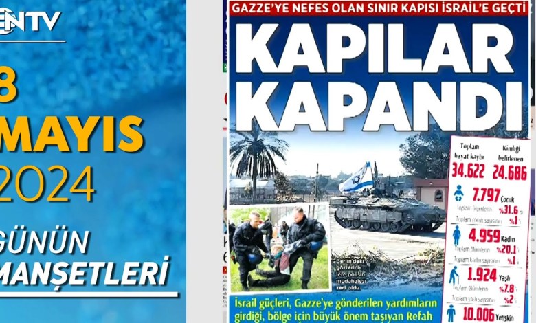 Israel Attacked Rafah Despite the Ceasefire! Gaza Closed to the World | Newspaper Headlines – May 8, 2024 Israel Attacked Rafah Despite the Ceasefire! Gaza Closed to the World | Newspaper Headlines – May 8, 2024