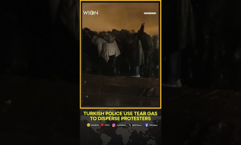 Turkey News: Turkish Police Use Water Cannons and Tear Gas To Disperse Protesters | WION Shorts Turkey News: Turkish Police Use Water Cannons and Tear Gas To Disperse Protesters | WION Shorts
