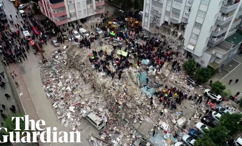 Drone footage shows rescue efforts after earthquake in Turkey Drone footage shows rescue efforts after earthquake in Turkey