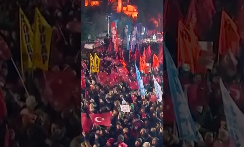 Turkish Protesters Hold Mass Rally After Istanbul Mayor’s Arrest Turkish Protesters Hold Mass Rally After Istanbul Mayor’s Arrest