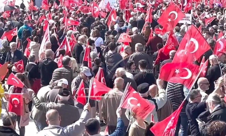 Supporters of Turkey’s opposition hold mass rally calling for release of Istanbul’s mayor Supporters of Turkey’s opposition hold mass rally calling for release of Istanbul’s mayor