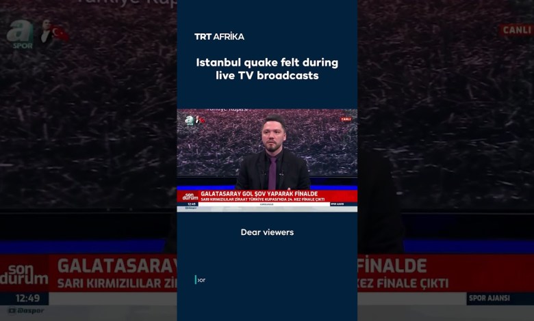 Istanbul Quake Felt During Live TV Broadcast #news #earthquake #worldnews #istanbul Istanbul Quake Felt During Live TV Broadcast #news #earthquake #worldnews #istanbul