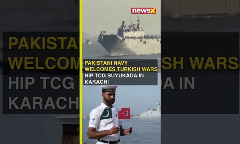 Pakistani Navy Welcomes Turkish Warship TCG BÜYÜKADA in Karachi #shorts #turkishwarship #shorts Pakistani Navy Welcomes Turkish Warship TCG BÜYÜKADA in Karachi #shorts #turkishwarship #shorts