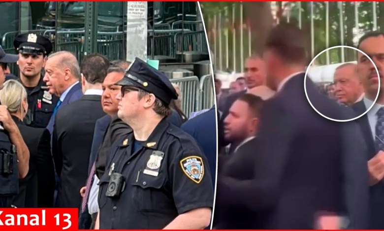 This time, US police stopped Erdogan’s motorcade in New York This time, US police stopped Erdogan’s motorcade in New York