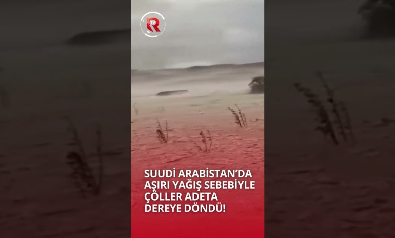 DESERTS IN SAUDI ARABIA HAVE TURNED INTO STREAMS DUE TO EXCESSIVE RAINFALL! #news #shortsvideo #worldnews DESERTS IN SAUDI ARABIA HAVE TURNED INTO STREAMS DUE TO EXCESSIVE RAINFALL! #news #shortsvideo #worldnews