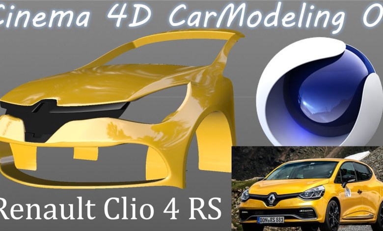 CINEMA 4D | CAR MODELING | RENAULT CLIO 4 RS (warmup) Part 1 CINEMA 4D | CAR MODELING | RENAULT CLIO 4 RS (warmup) Part 1