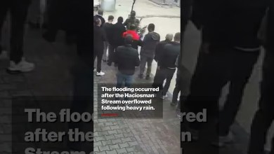 Unreal Moment Rapid Flash Flood Submerges Turkish Streets #shorts Unreal Moment Rapid Flash Flood Submerges Turkish Streets #shorts