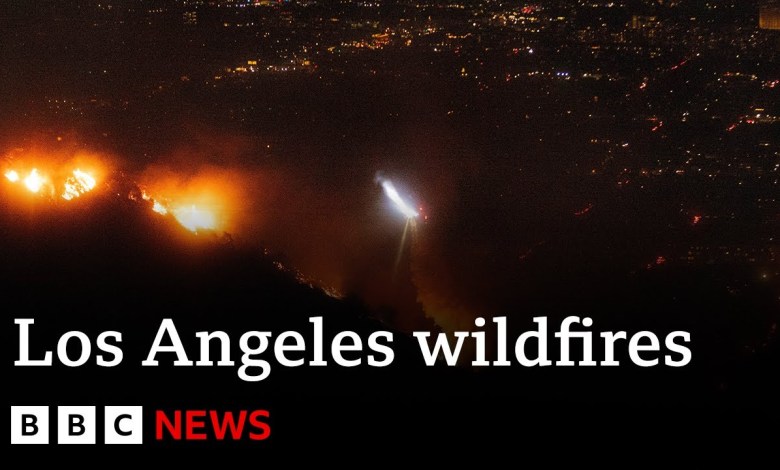 LIVE: Los Angeles wildfires approach Hollywood sign, with Sunset Boulevard in ruins | BBC News LIVE: Los Angeles wildfires approach Hollywood sign, with Sunset Boulevard in ruins | BBC News