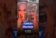 Images of Trump and Netanyahu burned in Turkey over US-‘Israeli’ strikes on Iran Images of Trump and Netanyahu burned in Turkey over US-‘Israeli’ strikes on Iran