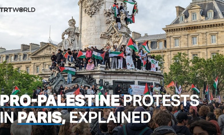 Pro-Palestine protests intensify in Paris after Netanyahu interview on French channel Pro-Palestine protests intensify in Paris after Netanyahu interview on French channel