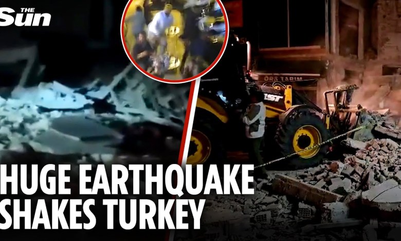Huge 6.1 magnitude earthquake strikes Turkey as buildings collapse & people flee Huge 6.1 magnitude earthquake strikes Turkey as buildings collapse & people flee