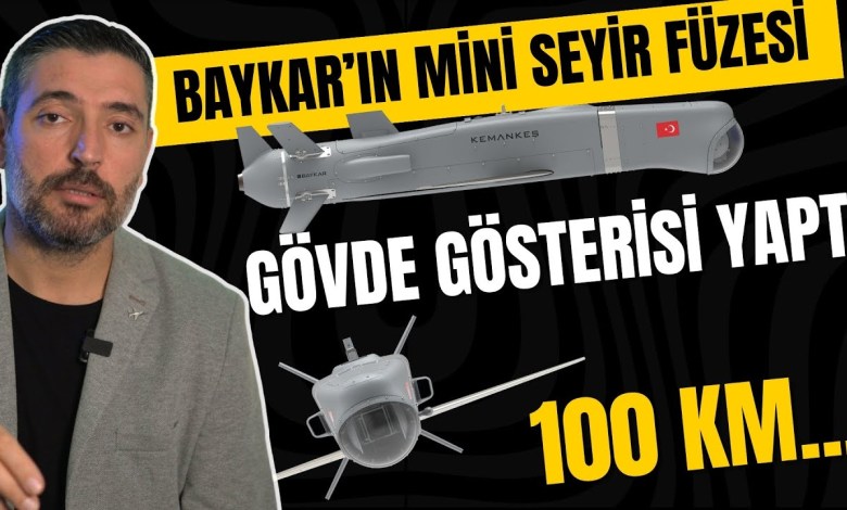 Body show from Baykar’s cruise missile Kemankeş, equipped with artificial intelligence Body show from Baykar’s cruise missile Kemankeş, equipped with artificial intelligence