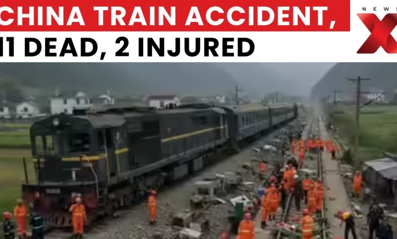 World News: China Train Accident Kills 11, Injures 2 After Hitting Railway Workers | NewsX World News: China Train Accident Kills 11, Injures 2 After Hitting Railway Workers | NewsX