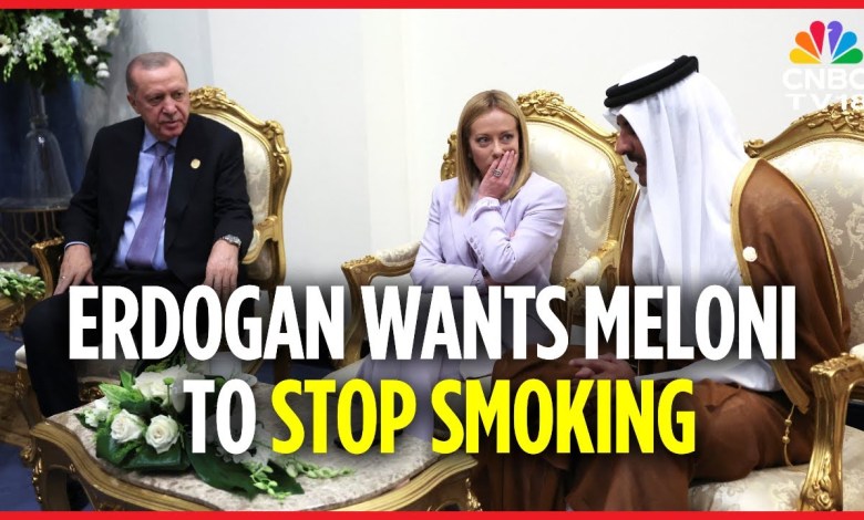 You Look Great…Quit Smoking: Turkey’s Erdogan Advises Italian PM Meloni At Gaza Peace Summit |N18G You Look Great…Quit Smoking: Turkey’s Erdogan Advises Italian PM Meloni At Gaza Peace Summit |N18G