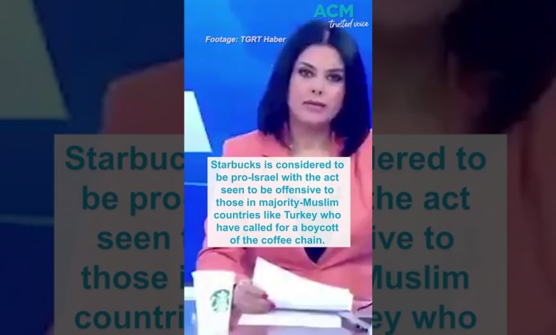 Turkish news anchor fired for Starbucks cup on desk Turkish news anchor fired for Starbucks cup on desk