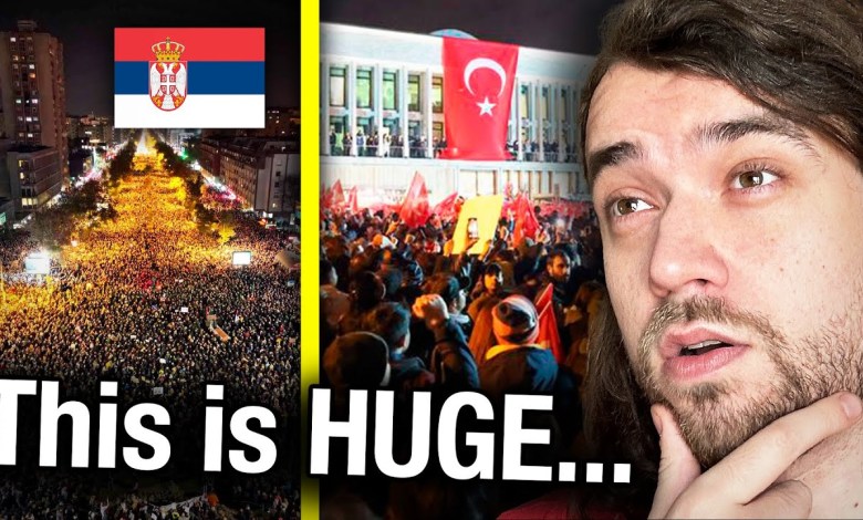 Protests in Serbia & Turkey are absolutely INSANE Protests in Serbia & Turkey are absolutely INSANE