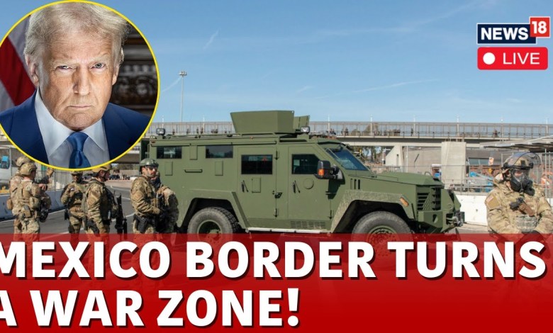Mexico Border Crossing To USA LIVE | Mexico US Border LIVE | Trump Deportation LIVE | US News |N18G Mexico Border Crossing To USA LIVE | Mexico US Border LIVE | Trump Deportation LIVE | US News |N18G