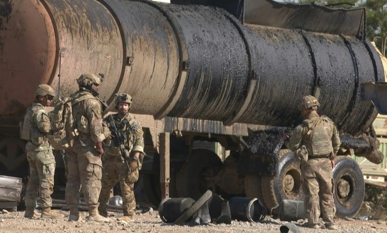 US forces inspect damaged oil facilities after Turkish strikes on northeastern Syria | AFP US forces inspect damaged oil facilities after Turkish strikes on northeastern Syria | AFP