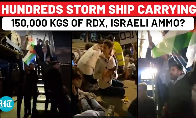 On Cam: Turkish Activists Storm German-Flagged Ship With Weapons For Israel; ‘No Place For Zionism…’ On Cam: Turkish Activists Storm German-Flagged Ship With Weapons For Israel; ‘No Place For Zionism…’