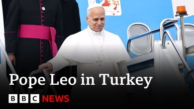 Pope Leo arrives in Turkey on first foreign trip of papacy | BBC News Pope Leo arrives in Turkey on first foreign trip of papacy | BBC News
