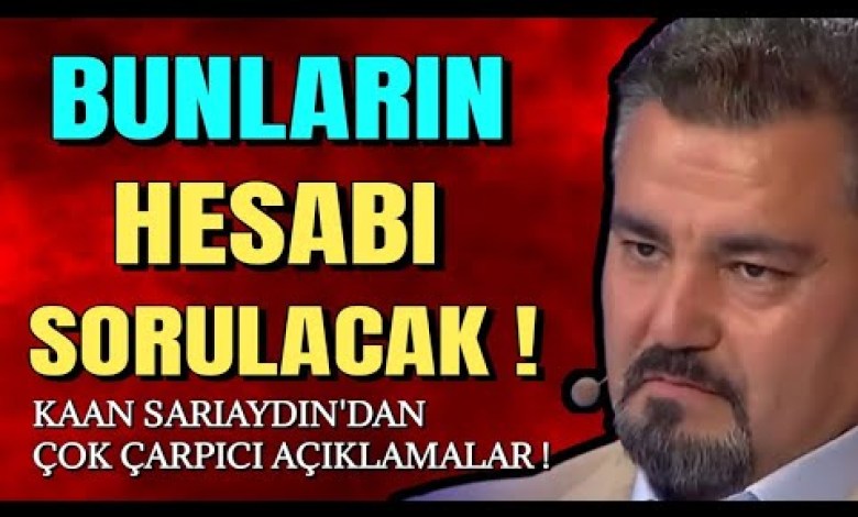 THEY WILL BE HELD ACCOUNTABLE – THIS JOB IS OVER – KAAN SARIAYDIN THEY WILL BE HELD ACCOUNTABLE – THIS JOB IS OVER – KAAN SARIAYDIN