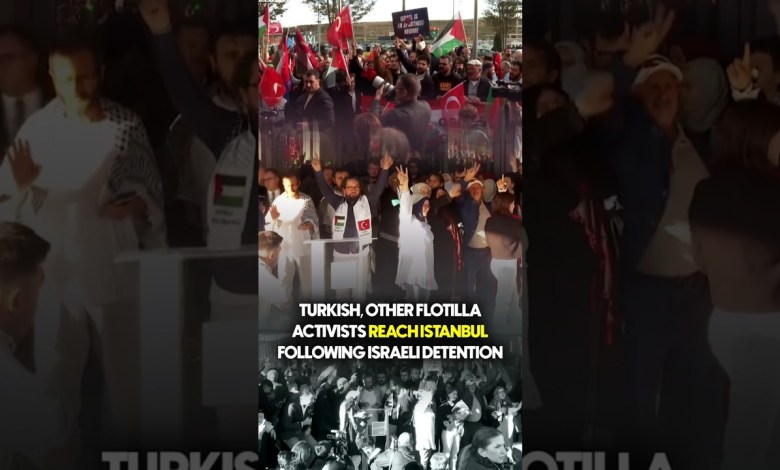 Turkish, Other Flotilla Activists Reach Istanbul Following Israeli Detention | Geo News English Turkish, Other Flotilla Activists Reach Istanbul Following Israeli Detention | Geo News English