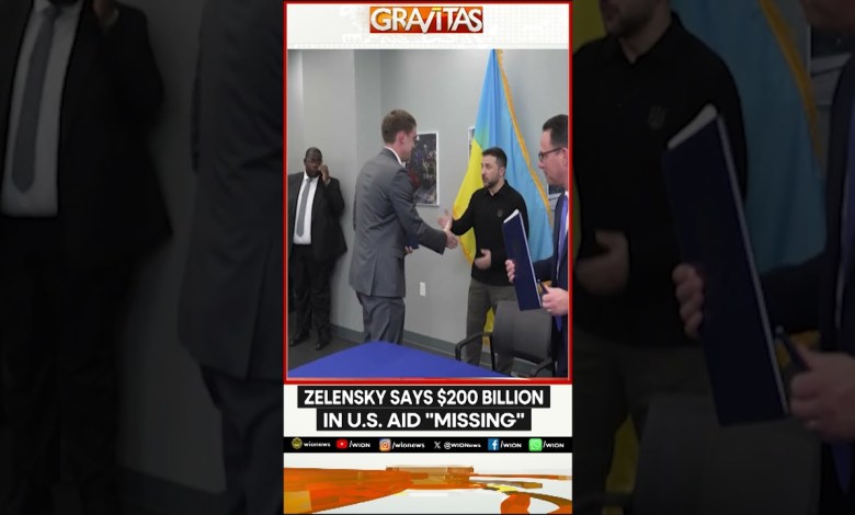 Zelensky Says 0 Billion In US Aid Missing | GRAVITAS | WION Shorts Zelensky Says 0 Billion In US Aid Missing | GRAVITAS | WION Shorts