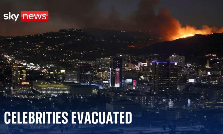 New fire breaks out in Hollywood Hills as Hanks, Affleck and Witherspoon among stars evacuated New fire breaks out in Hollywood Hills as Hanks, Affleck and Witherspoon among stars evacuated