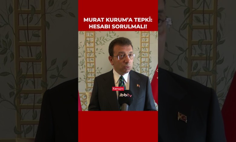 Ekrem İmamoğlu’s reaction to Murat Kurum regarding the protocol crisis! “He must be held accountable!” Ekrem İmamoğlu’s reaction to Murat Kurum regarding the protocol crisis! “He must be held accountable!”