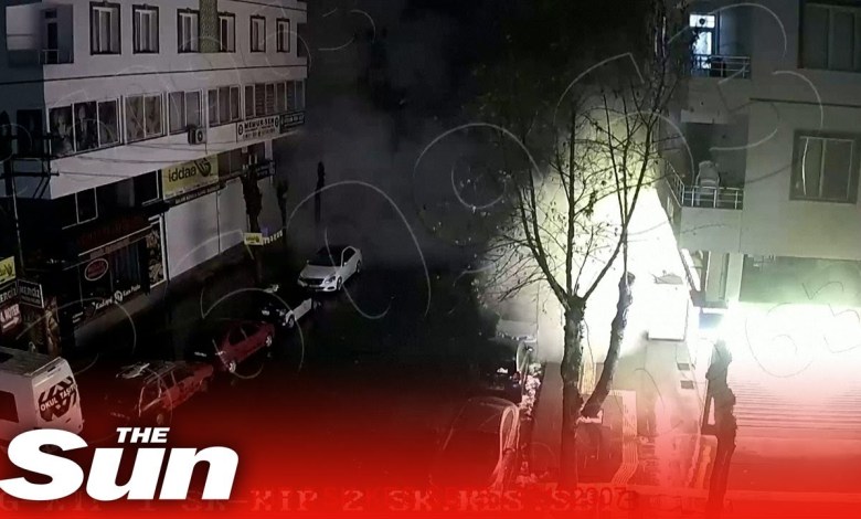 Moment buildings collapse as Turkey quake hit in new footage Moment buildings collapse as Turkey quake hit in new footage